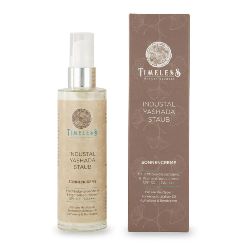 Timeless Beauty Secrets Sonnencreme Industal Yashada Staub