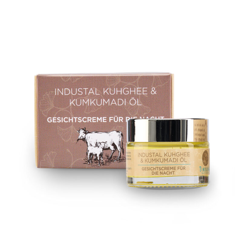 Regenerierende Nachtcreme mit Kuh Ghee & Kumkumadi Öl
